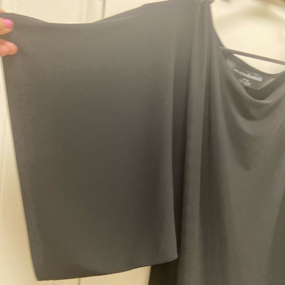 Norma Kamali, black batwing dolman sleeve extra large top - Picture 3 of 4